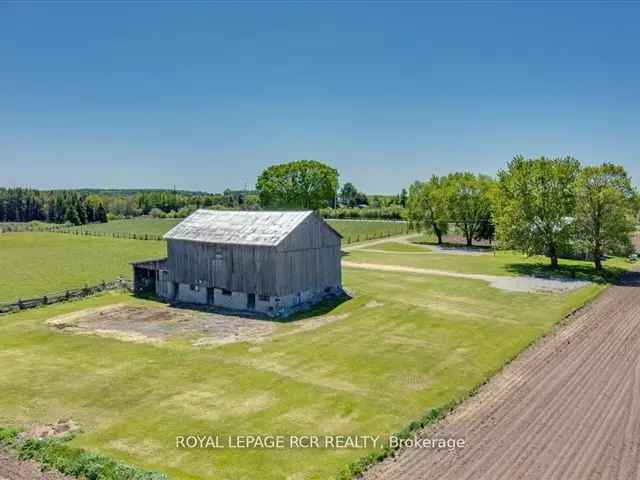 51 Acre Farm with Century Home and Barn Near Highway 404