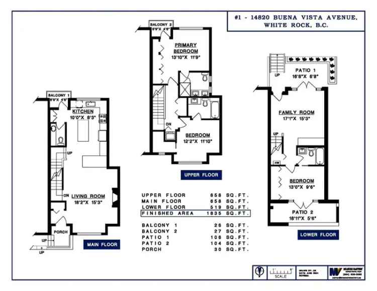 Largest 4 Balcony Townhome Newport West Beach 1835 SF