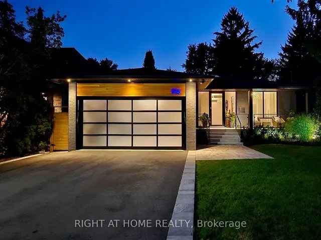 Modern Back Split Home Cooksville Creek Lake Ontario Views