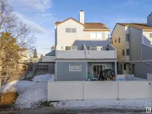 For Sale Townhouse in Dunluce Edmonton with Renovations and Amenities