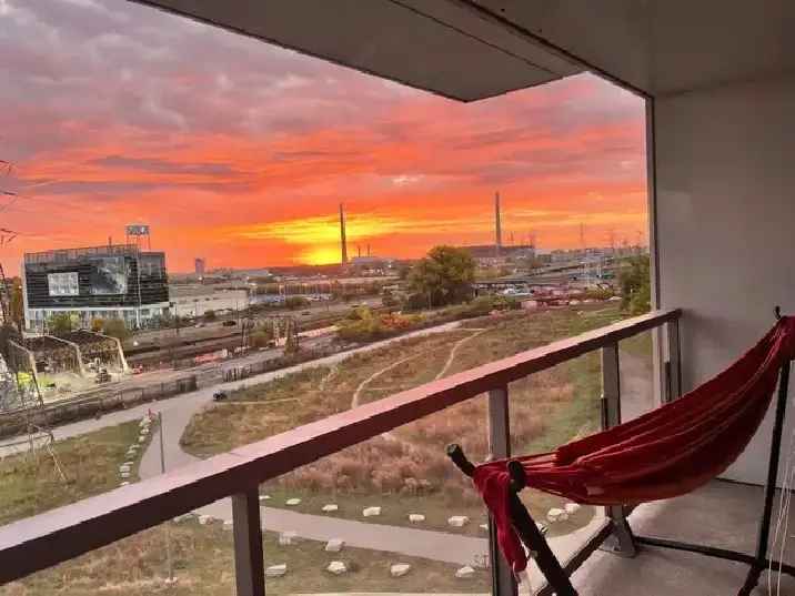 River City condo with sunrise view