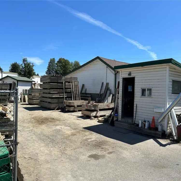 For Sale Light Industrial Commercial Property in Courtenay with Warehouse and Home