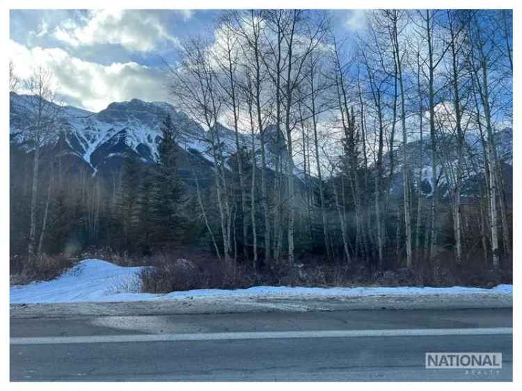 6 Acre Canmore Development Land Stunning Mountain Views