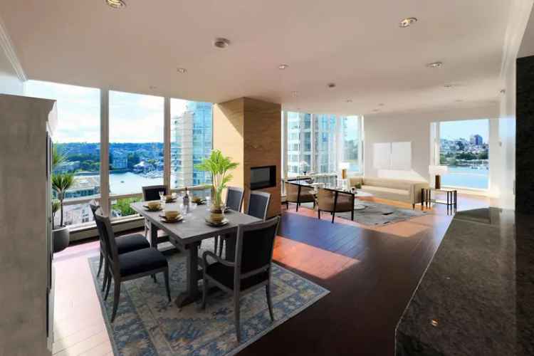 Yaletown Condo for Sale: Spacious Corner Unit with Water Views