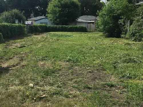 Vacant Land for Sale in Beverly Heights Edmonton