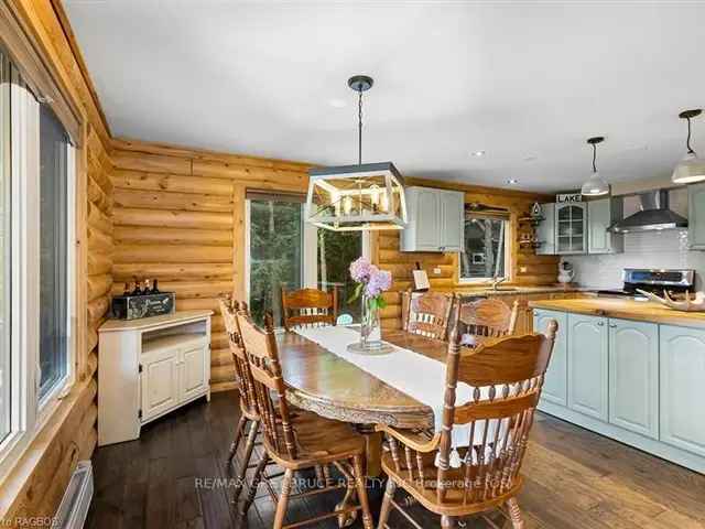 2018 Waterfront Log Home with Bunkhouse