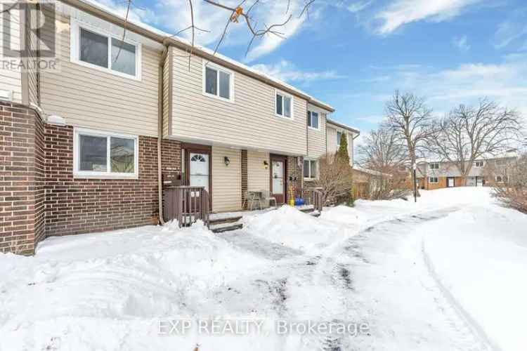 3-Bedroom Townhouse Condo in Ottawa's Carson Grove Near Shopping and Transit