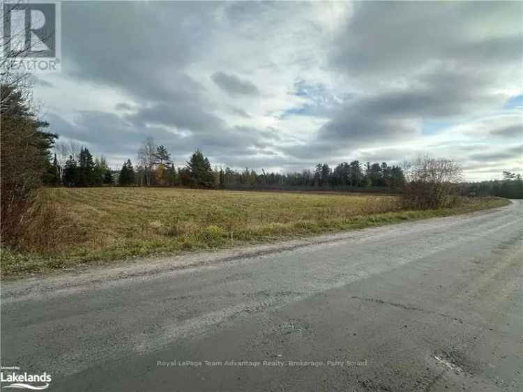 3-Acre Build Ready Lot Near Rosseau and Parry Sound