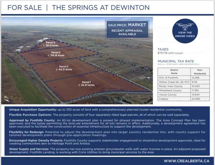 25-330 Acres Available Multiple Purchase Options