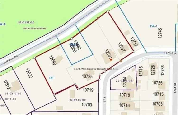 24921 sq ft Lot in North Surrey with 6-Bedroom House High Development Potential