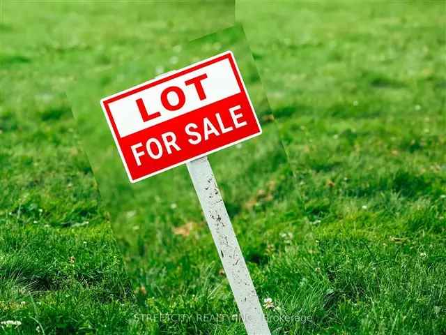 1 Acre Lot for Sale in Alvinston Family Home Building Lot