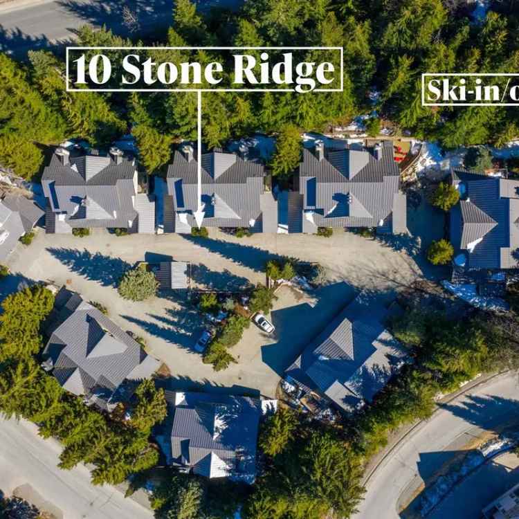 Whistler Ski-in Ski-out Townhouse for Sale - Stone Ridge Complex