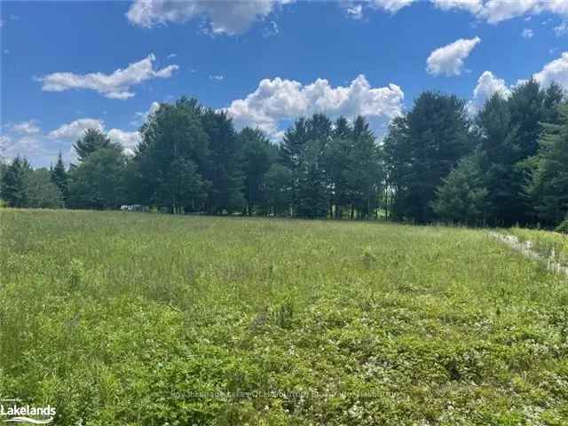 10-Acre Riverfront Property with Barn on Burnt River