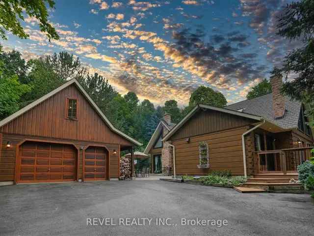 Rustic Elegance Mulmur Log Home 4 Beds 3 Baths Detached Garage