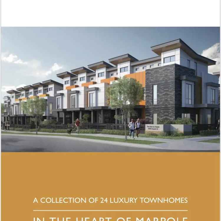 Marpole Luxury Townhouses for Sale