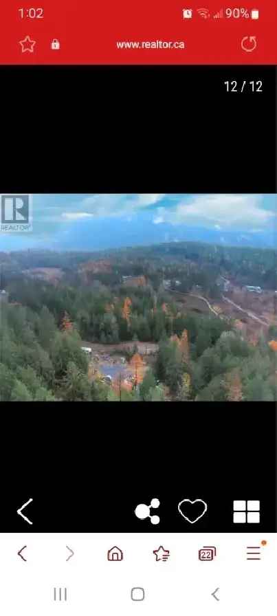 CrestonBC9.73 acres w/dwelling for sale$599300 price negotiable