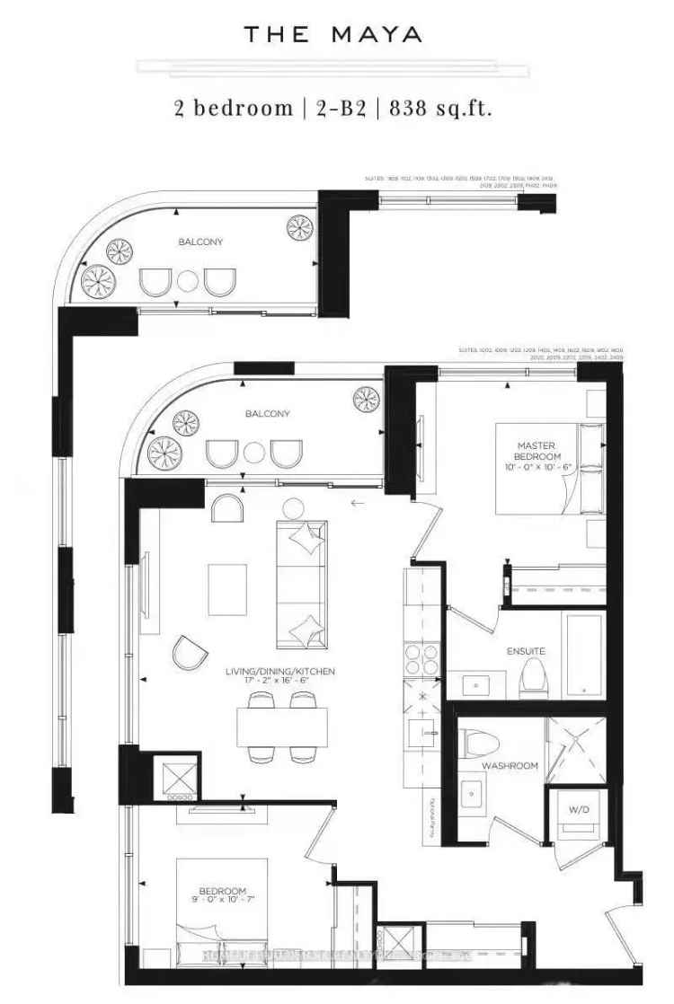 Buy modern corner suite in Gallery Towers with 2 bedrooms 2 bathrooms