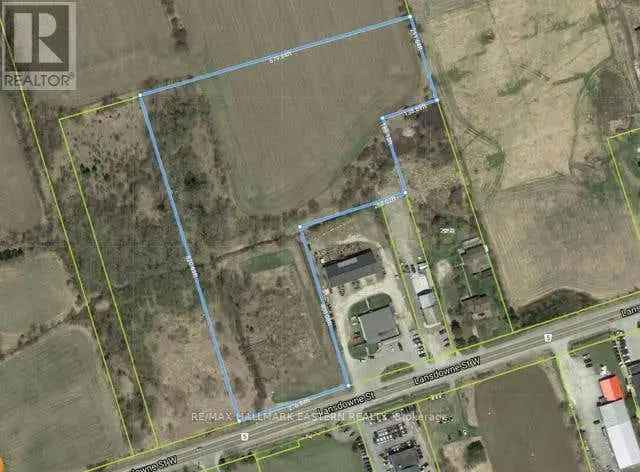 12 Acre Vacant Land Employment Area Zoning Highway Exposure