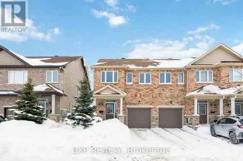 For Sale End Unit House in New Barrhaven Ottawa with Modern Features