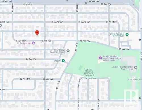 Vacant Land for Sale in Laurier Heights Edmonton with Development Potential