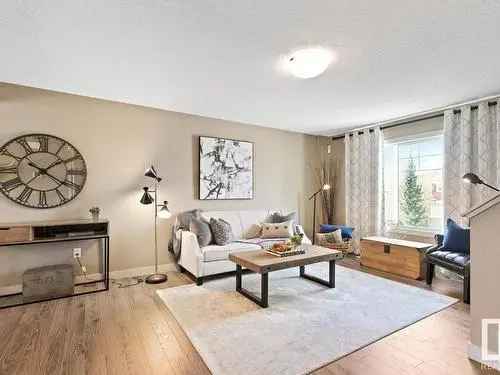 Townhouse For Sale in Edmonton - 3 Beds, 2.5 Baths, Double Garage