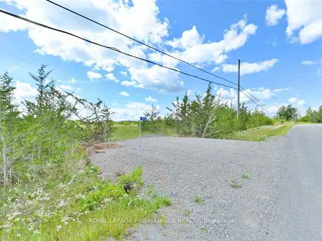 2-Acre Building Lot near Belleville: Country Living with City Convenience