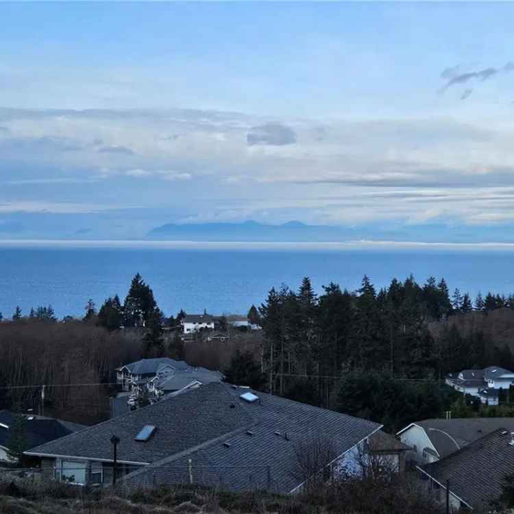 For Sale Ocean View Lot in North Nanaimo Perfect for Custom Build