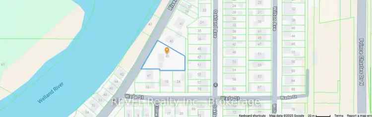 Welland River Development Opportunity 155 Frontage Deep Lot