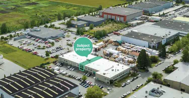 Sale of Warehouse Office Space in South Burnaby with Crane and Parking