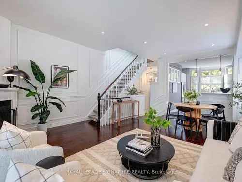 Elegant 2-Story Semi-Detached House in Summerhill Toronto
