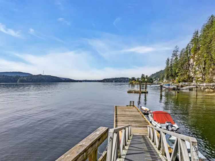 Waterfront Property in Indian Arm with Ocean Views