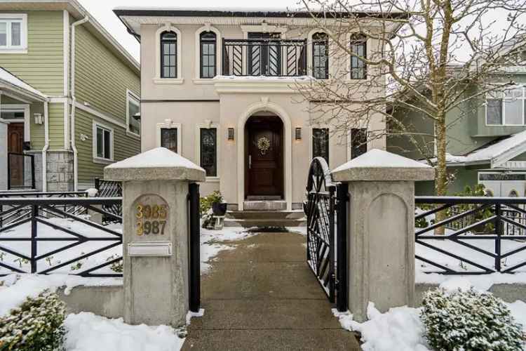 Luxury Neoclassical Home Renfrew Heights Vancouver 4 Beds 5 Baths