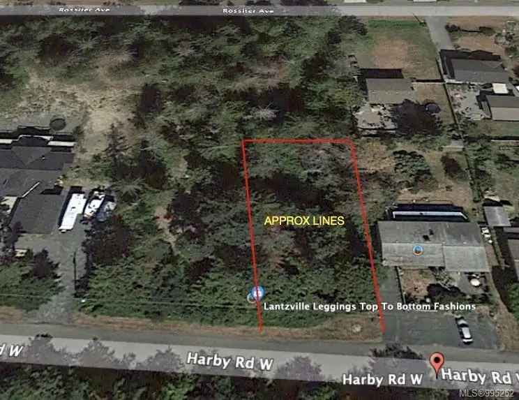 Ocean View Lot for Sale in Lower Lantzville