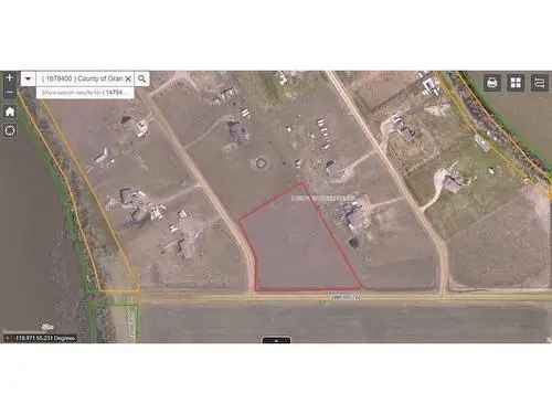 Vacant Land For Sale In Rural Grande Prairie No. 1, County of, Alberta