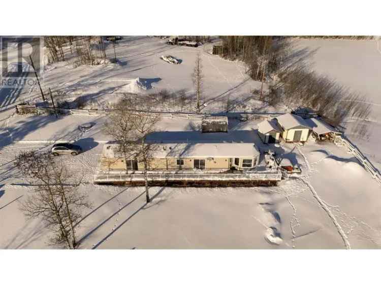 7.21 Acres w. 2 Bed 2 Bath Modular Home & Log Cabin