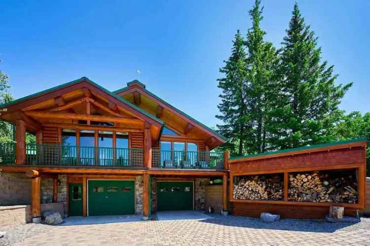 West Bragg Creek Log Home 6 Beds 7 Baths 6000 sq ft