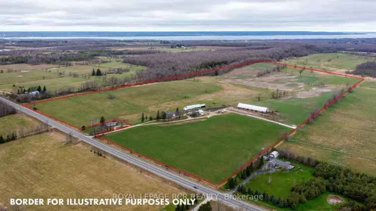 Buy Farm with 102 Acres Workable Pasture Near Meaford and Owen Sound