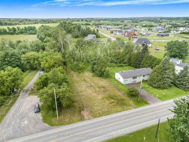 Hammond Building Lot - New Home Construction - Near Rockland and Ottawa