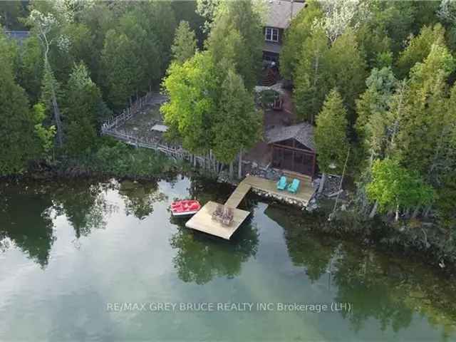 Waterfront Log Home on Shouldice Lake - 3 Beds, 2 Baths, Hot Tub