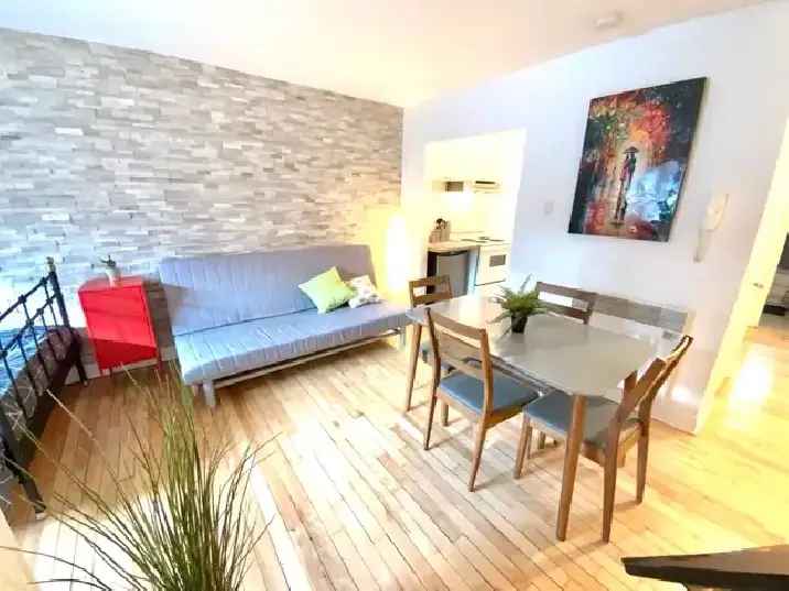 Superbe studio tout-inclus ! Location de 1 mois à 1 an !