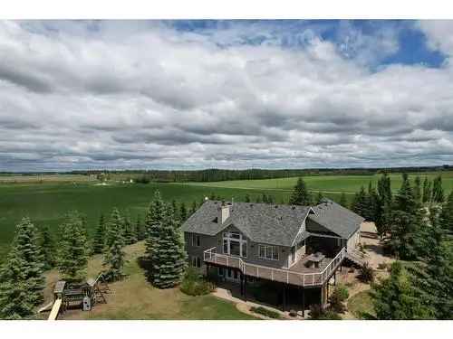 Farm For Sale in Rural Alberta: Executive Home, Shop, Barn 155 Acres