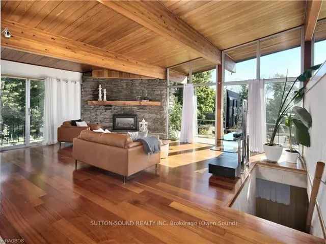 Georgian Bay Architectural Masterpiece 3 Bed 5 Bath Raised Bungalow