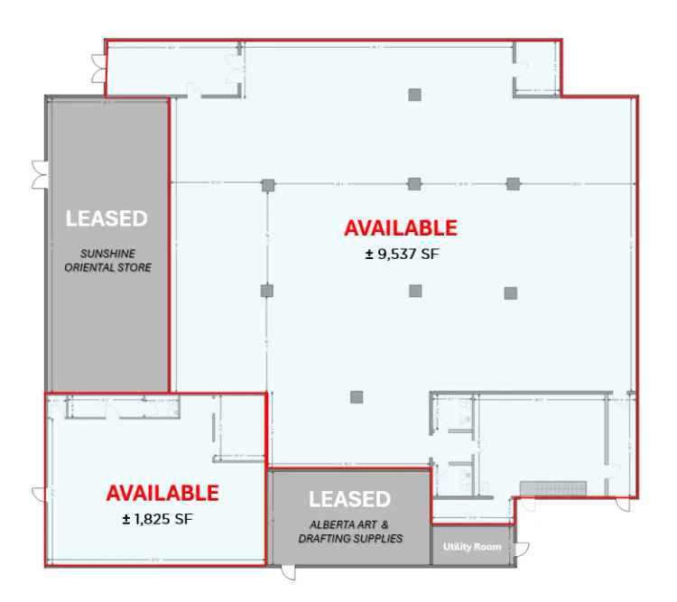 Buy Commercial Property in Downtown Red Deer with Parking and Tenants