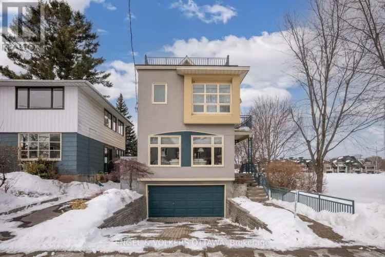 Buy 3 Storey Home in Ottawa with Park Views and Rooftop Deck