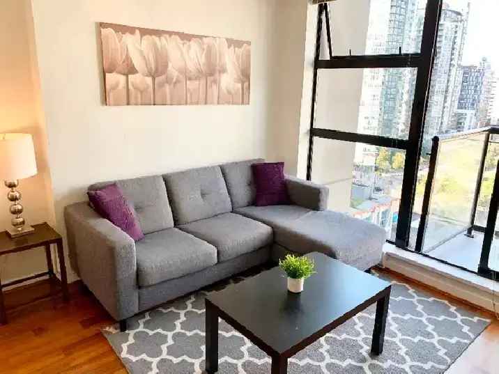 1 Bed   den and 1 bath Vancouver Yaletown Apartment furnished