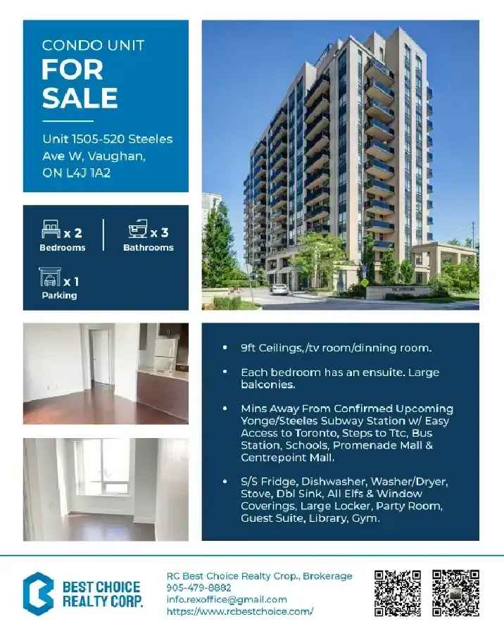 Stunning Vaughan Condo for Sale ✨