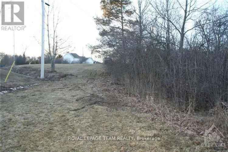 Residential Building Lot Near Metcalfe with Unobstructed Views