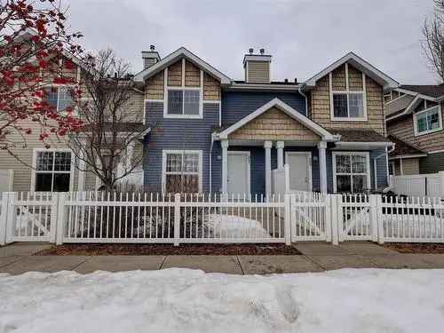 For Sale Townhouse in Terwillegar Towne Edmonton with Park View