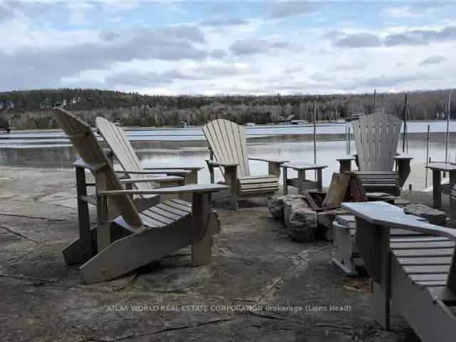 Georgian Bay Waterfront Home Auction 5 BR Modern Stone House Boat Access