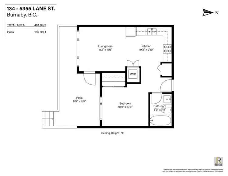 Metrotown Condo for Sale 1 Bedroom Parking Storage